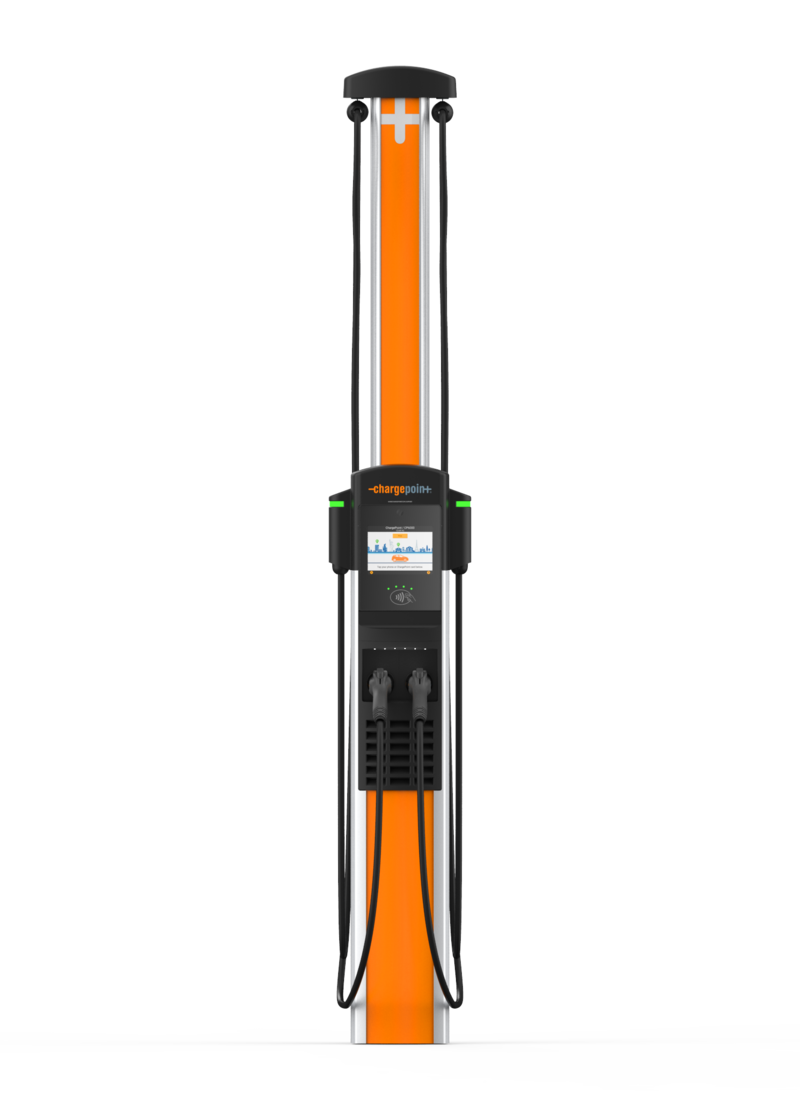 ChargePoint CP6000 Level 2 charging station, front view
